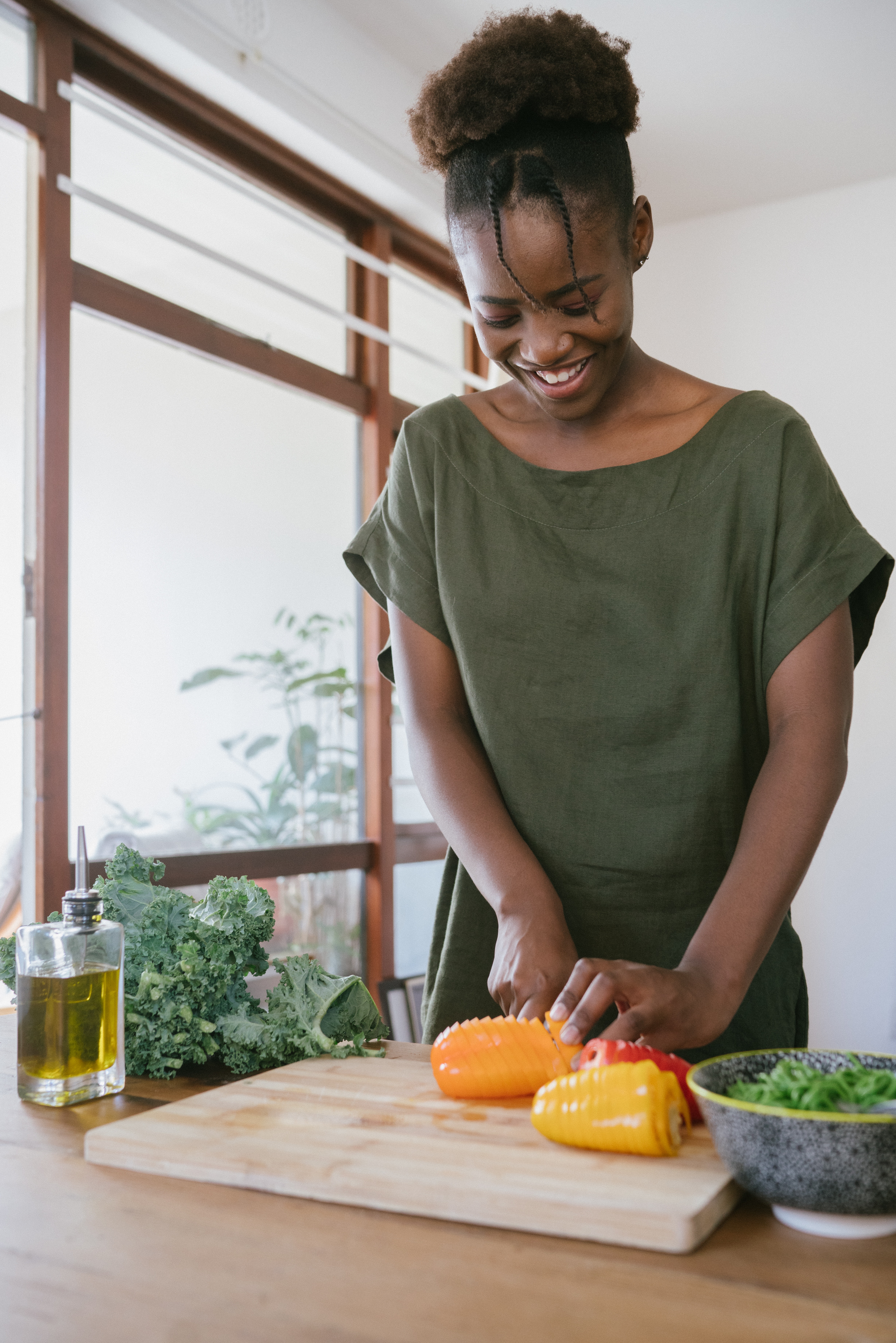 Teen Prepping Ingredients